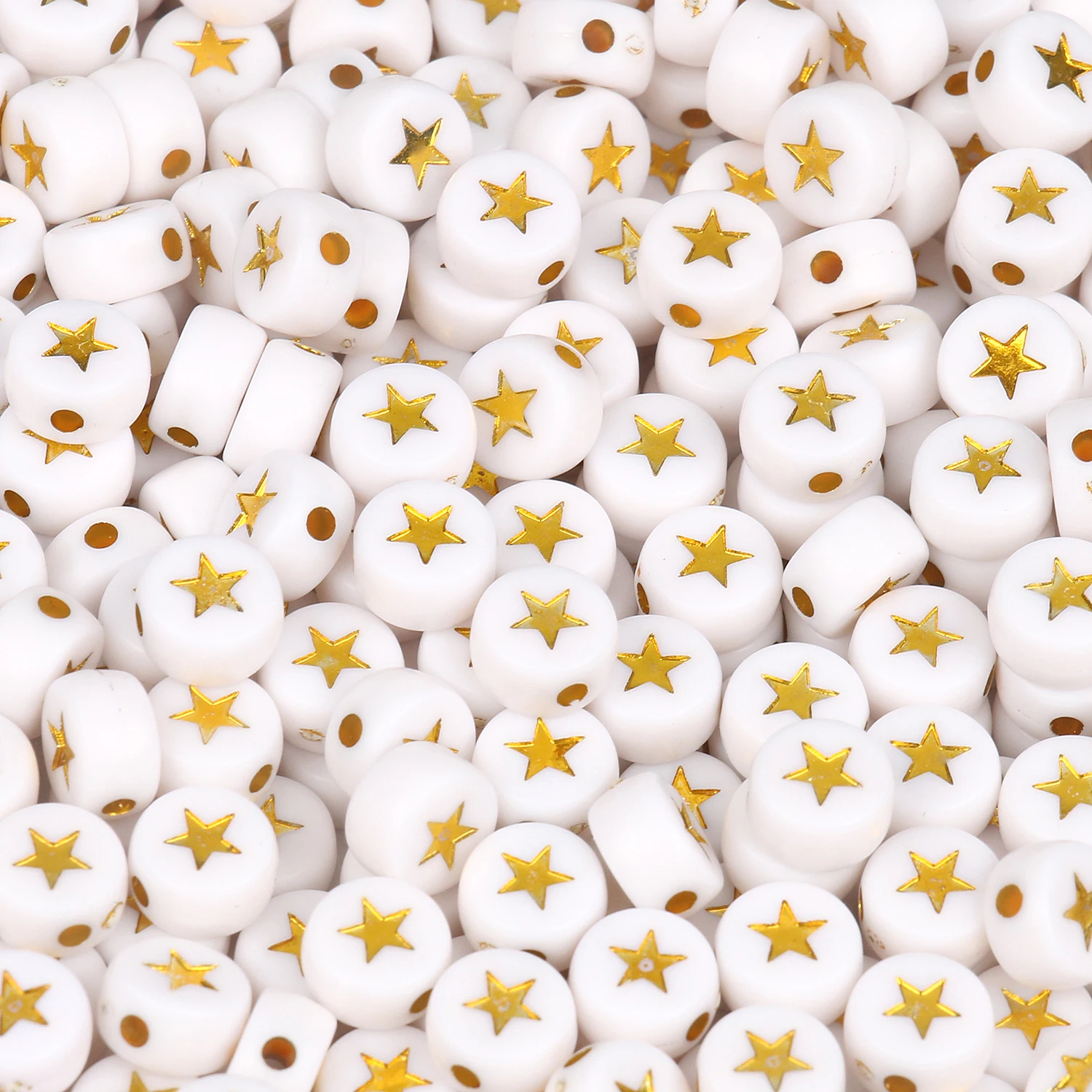 7x4 мм акриловые разделенные бусины звездный узор круглые формы для изготовления