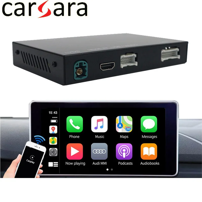Billig Freies Drahtlose Carplay App Decoder Für Au Di A8 MuItimedia Interface CarPlay & Android Auto Nachrüstsatz
