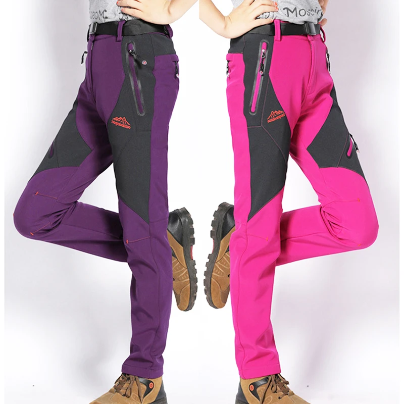 TWTOPSE/зимние женские штаны для велоспорта спортивные флисовые водостойкие брюки