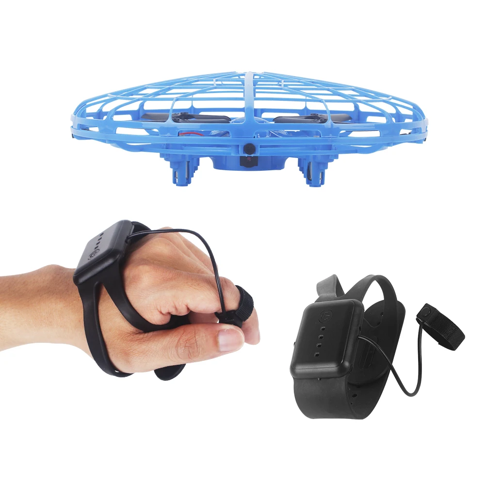 

Quadcopter With Camera Watch Intelligent Induction UFO Drone Altitude Hold Mini Drone Cool Led RC Helicopter Toys for Children