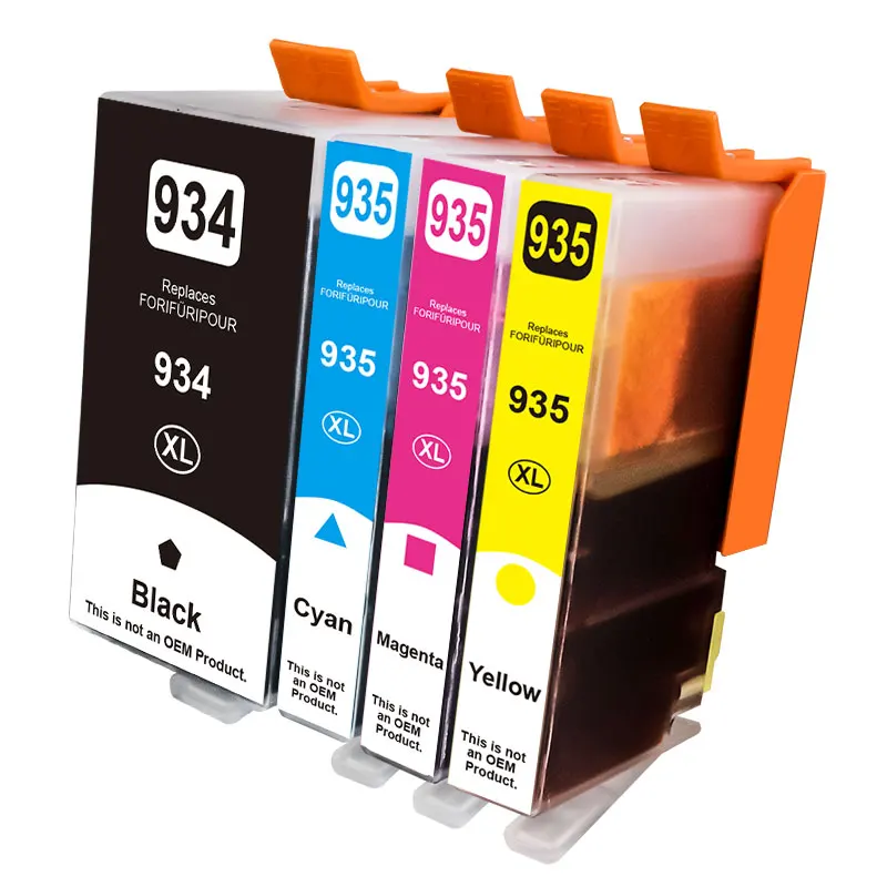 1 SET Compatible for HP 934 935 Ink Cartridge With Chip 934X