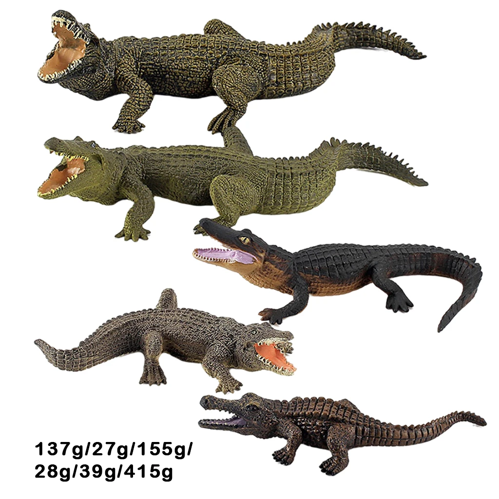 

Protable Simulation Wild Crocodile Model Collectible Toys Gift Home Officce Decor