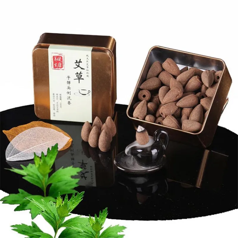 Курильница для благовоний из полыни с естественной башней ручной работы