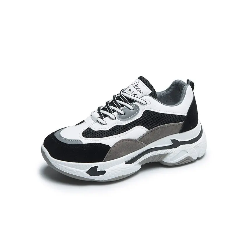 Женские повседневные кроссовки на платформе модные Светоотражающие спортивные