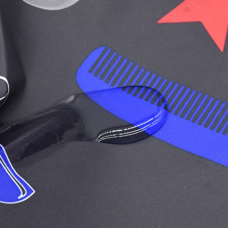 Профессиональная водонепроницаемая ткань для парикмахерских с узором кота