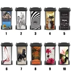 Популярная на заказ оптовая продажа Наклейка на мусорную корзину Наклейка на стену кухонный Декор обои лошади Лотос осень креативный подарок