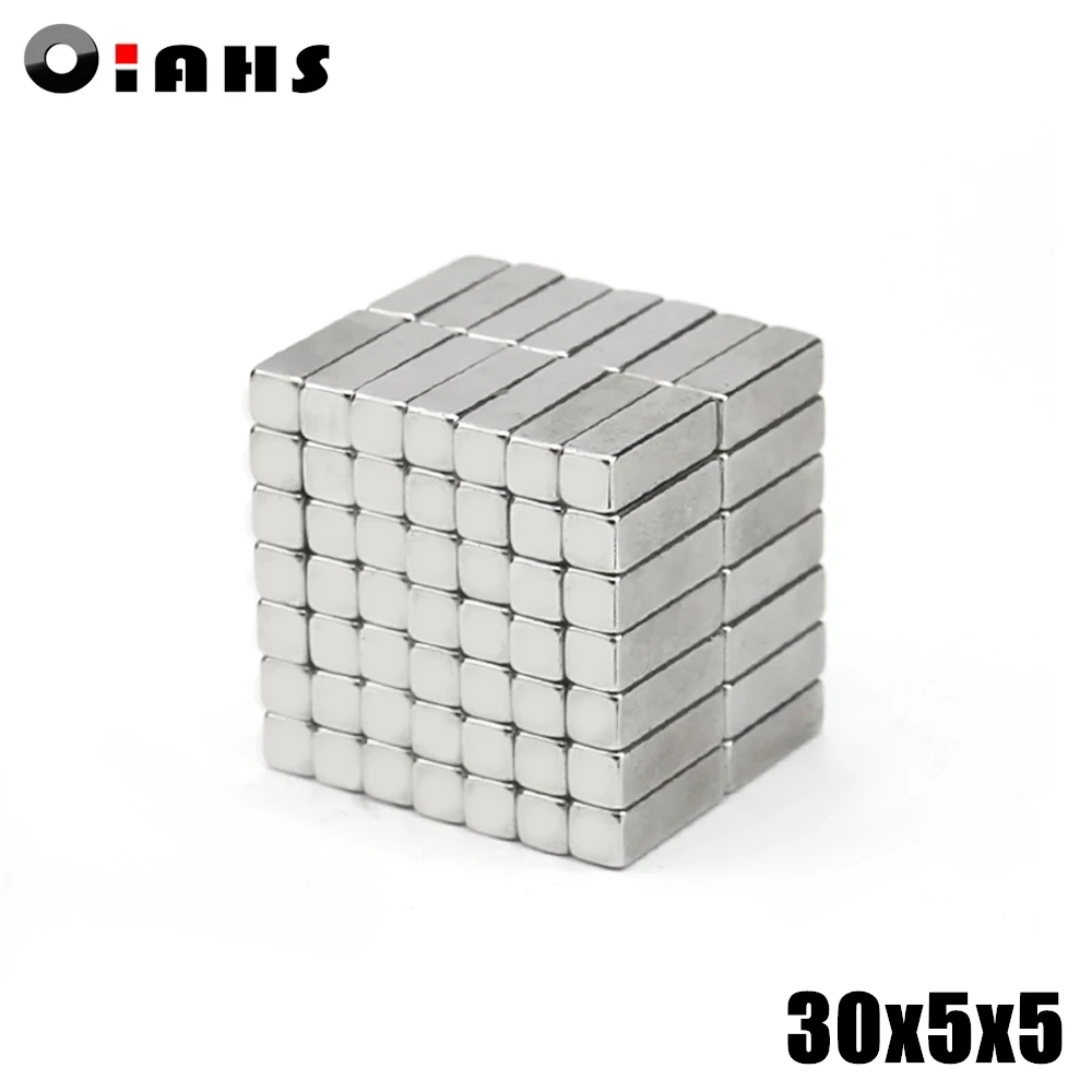 Супермощный редкоземельный блок неодимовый магнит NdFeB N35 F30 * 5*5 мм 50 шт. x 5x5 мм|n35