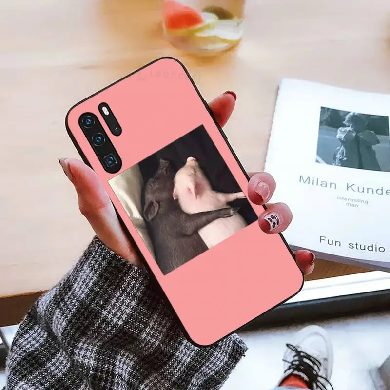 

Cute pink animal pig Phone Case For Huawei honor Mate P 9 10 20 30 40 Pro 10i 7 8 a x Lite nova 5t
