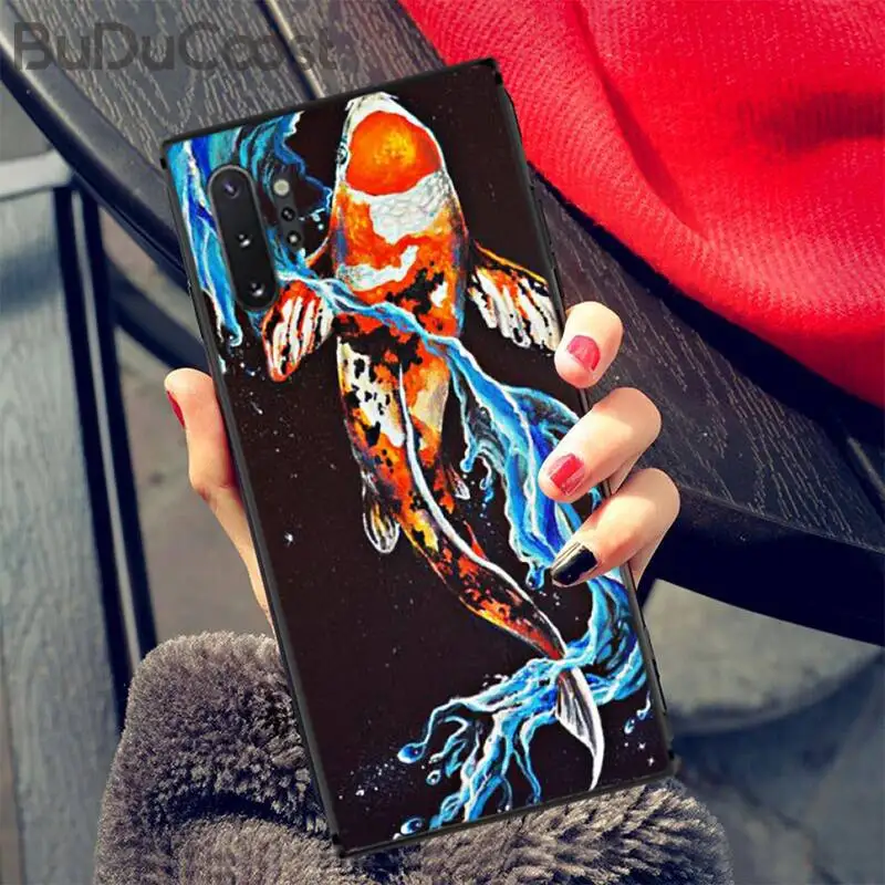 

Cute carp fish Luxury Unique Design Phone Cover For Samsung Galaxy Note3 4 5 7 8 9 10 Pro M10 20 30 A3 2 310 6 7