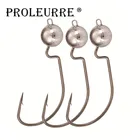 Рыболовный крючок 5 шт.лот, рыболовный крючок с головкой из углеродистой стали для мягкой приманки в виде червя, 3,5 г, 5,5 г, 7,5 г, 10,5 г, рыболовный крючок с бородкой для карпа