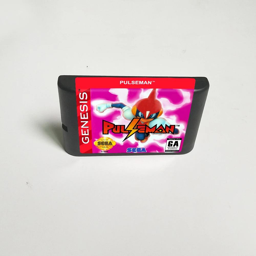 

Игровая карта Pulseman 16 бит MD для Sega Megadrive Genesis, картридж игровой консоли