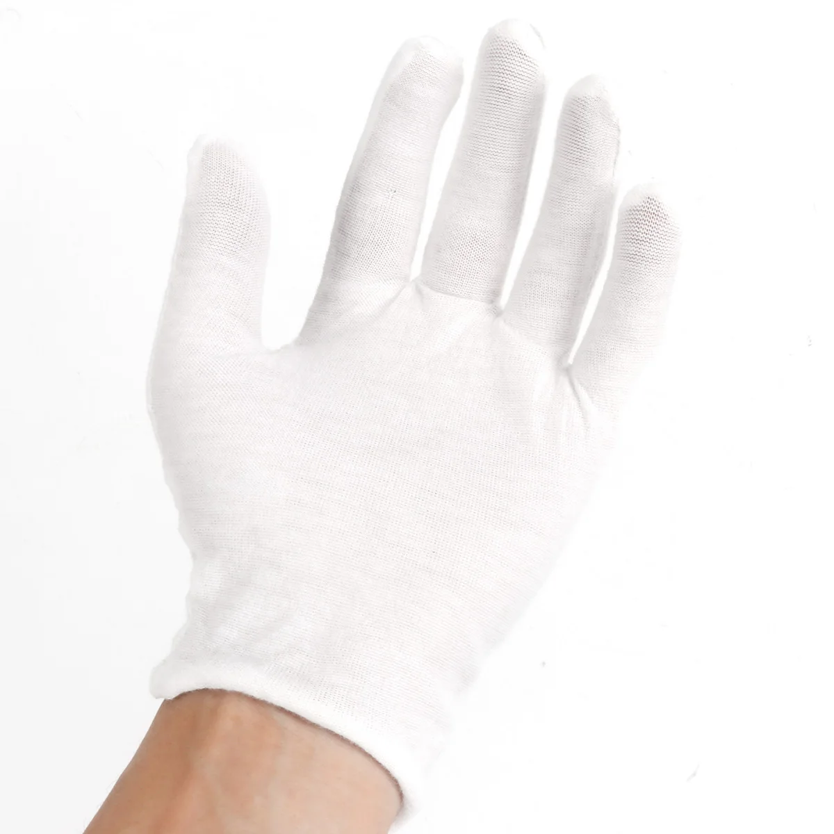 

3/6 Pairs White Cotton Work Gloves White Thin and Reusable Coin Jewelry Silver Inspection Gloves Handling Work Protector Gloves