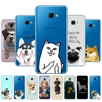 for samsung j4 core case 6 0 inch back phone cover for samsung galaxy j4 core j410 j410f bumper cute cat dog husky akita bulldog