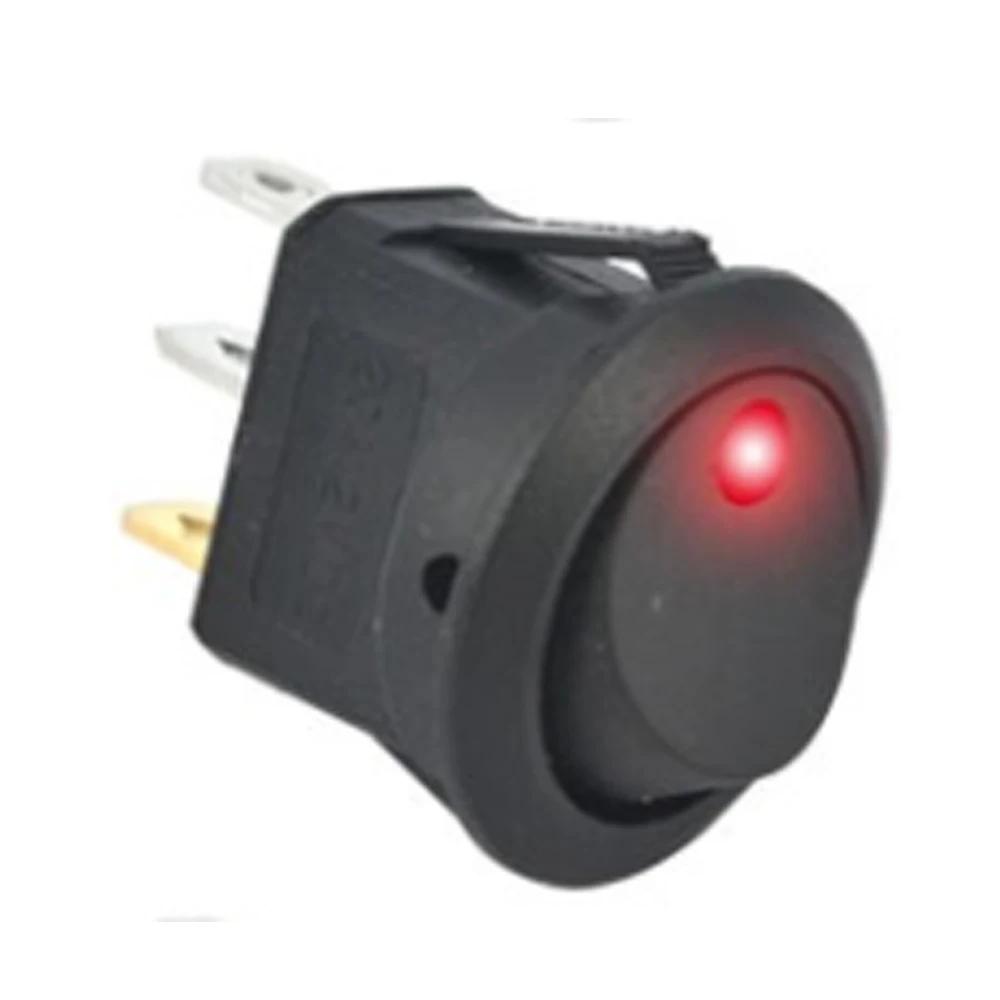 Круглый тумблерный мини-переключатель 3-контактный SPST кнопочный переключатель 12