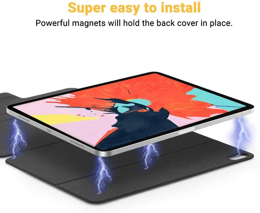 Магнитный чехол EasyAcc для iPad Pro 12 9 2018 держатель карандашей с функцией подставки