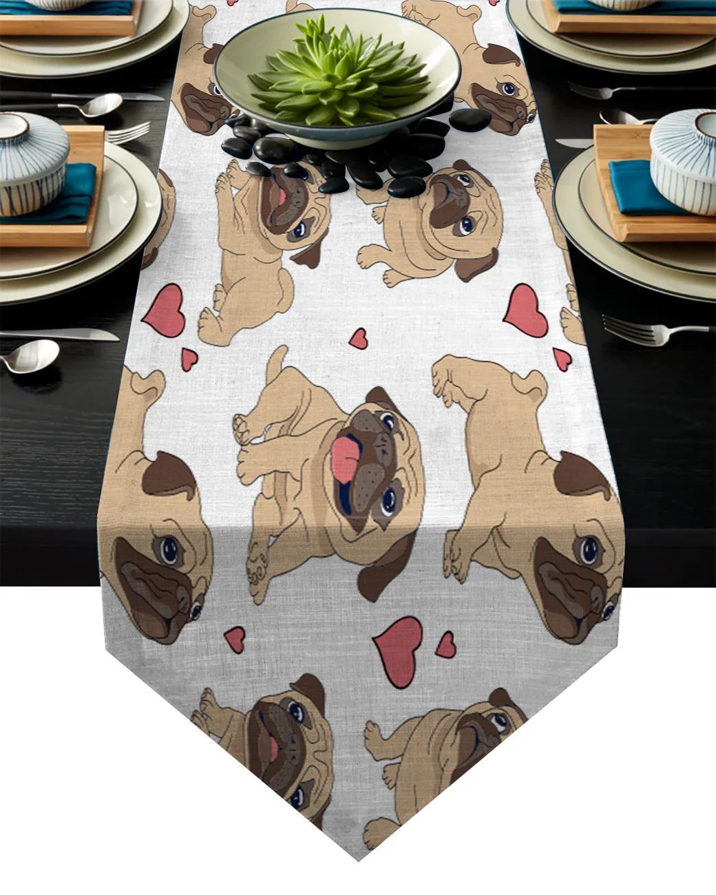 Скатерть с милым сердечком для свадебных торжеств праздничных мероприятий