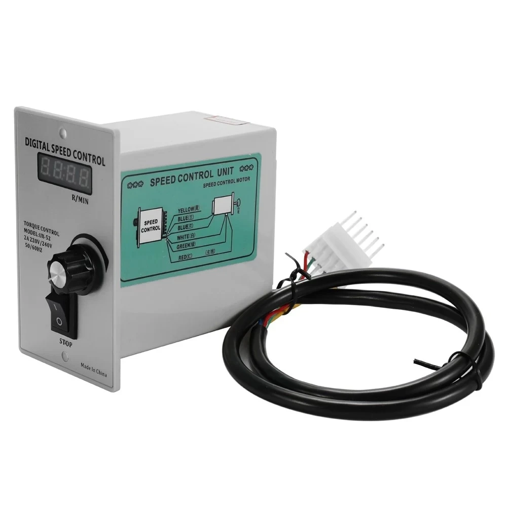 Цифровой Дисплей UX 52 400W 220V регулятор частоты вращения двигателя Регулируемая
