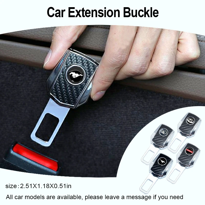 

1pcs Car Black Seat Belt Extension Buckle Metal for Fiats Albea Ducato Doblo Grande Punto Linea Stilo Freemont Car Accessories