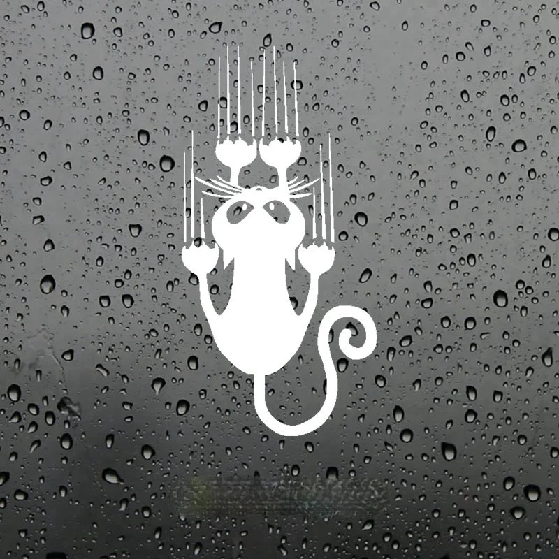 

Waterproof Cat Pattern Car Sticker Funny Animal Vinyl Decal Car Window Bumper Stickers15*7.5cm