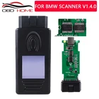 Диагностический сканер OBD2 для BMW, сканер с USB-интерфейсом 1.4.0, считыватель кодов OBD2 для BMW 1,4, разблокированная версия с чипом A ++