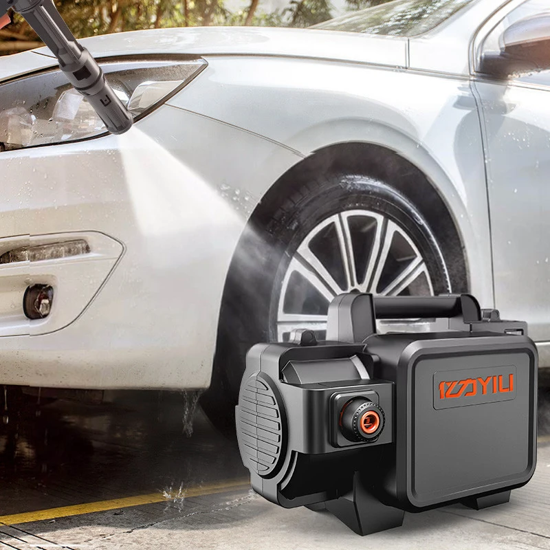 Pаспродажа Высококачественная стиральная машина для дома, 220 В, мойка высокого давления, мойка автомобиля, Портативная стиральная машина, насос 1400 Вт