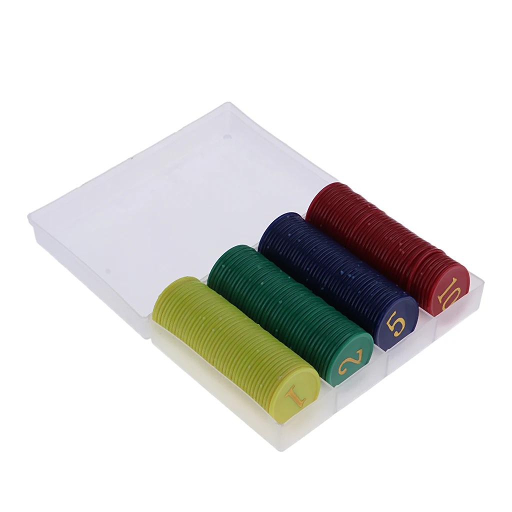 

160 Pieces Board Game Gambling Chips for Poker Mahjong Werewolf Word Plate Gaming Accessory for Family and Casino Games