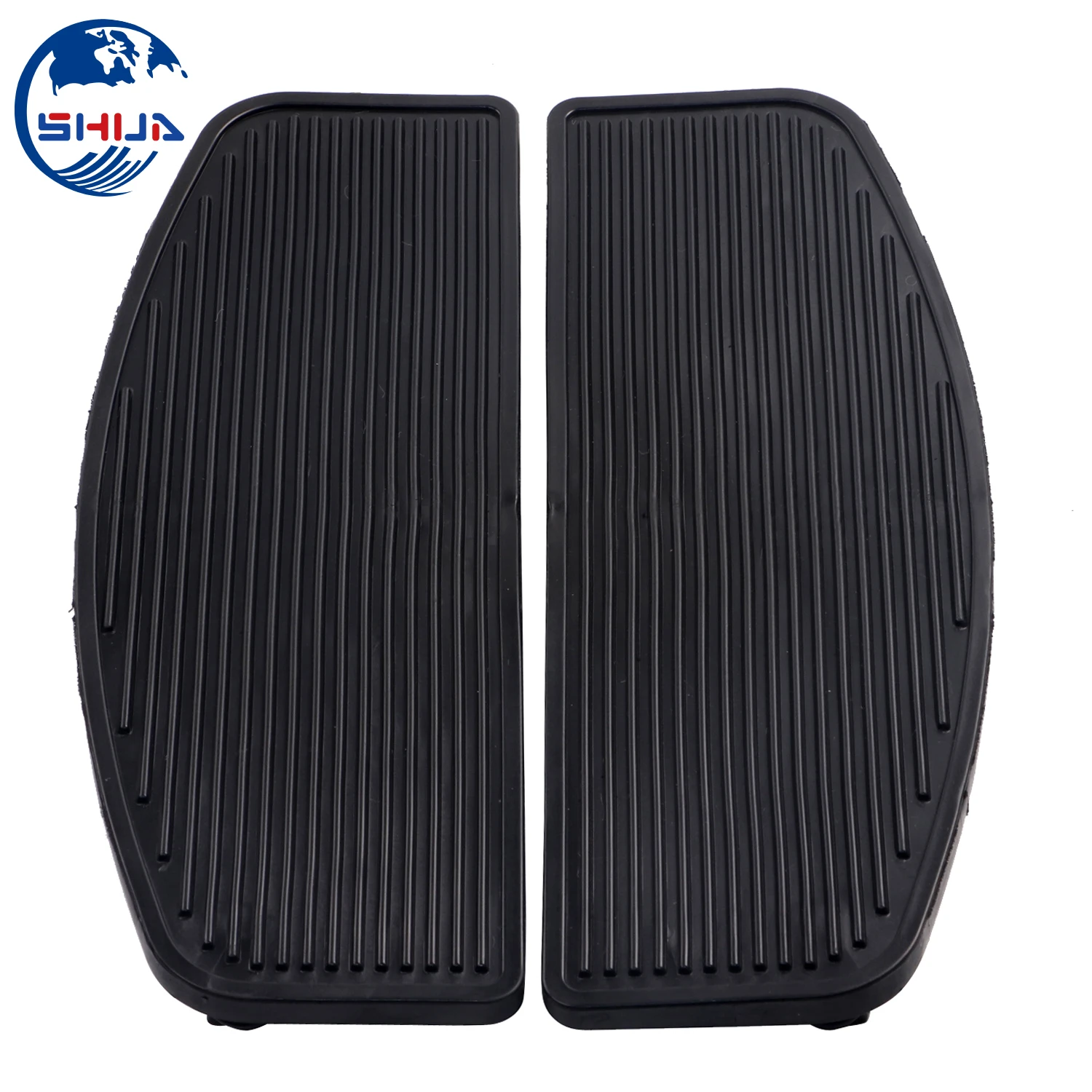 Передняя резиновая вставка для всадника черная Напольная доска подножка Harley Touring