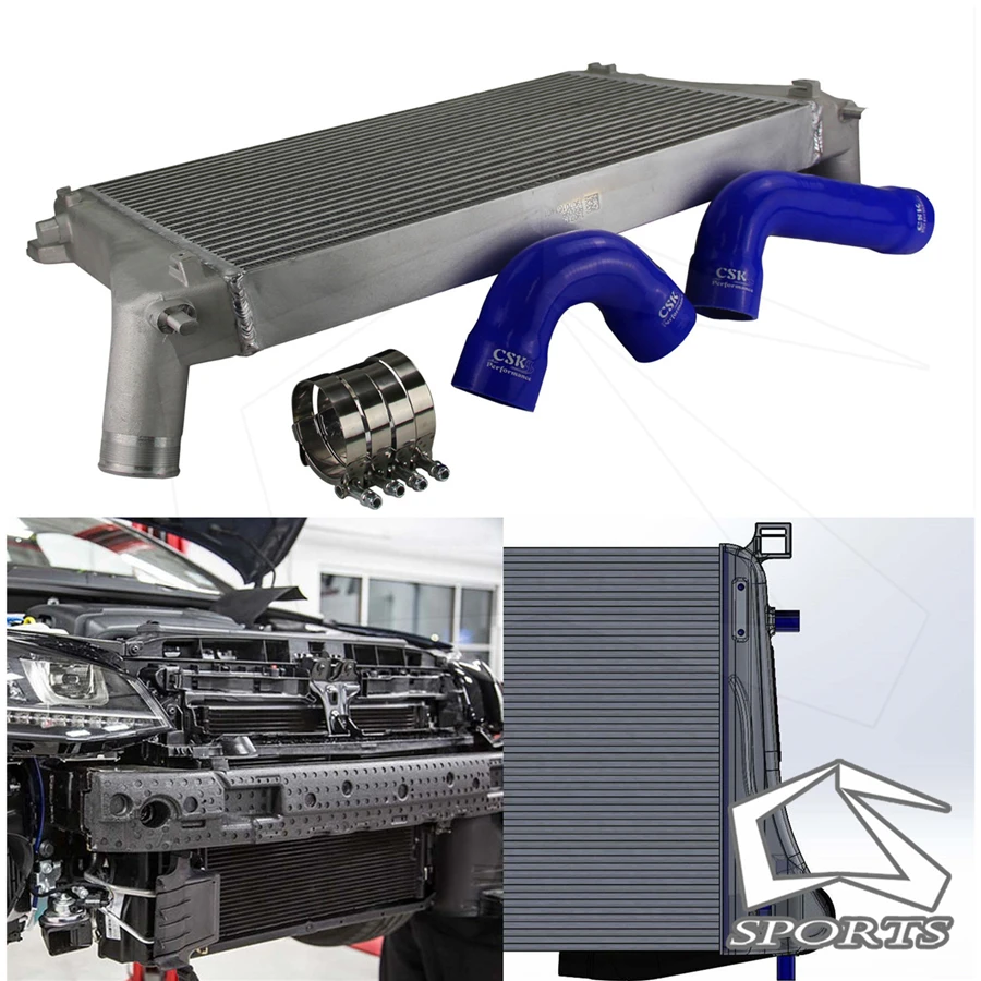 Комплект Intercooler подходит для шлангов A3/S3 / V * W G olf TI R MK7 EA888 1 8 T 2 0 TSI|Радиаторы и