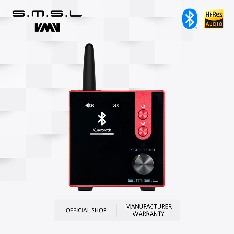 Усилитель мощности SMSL SA300 HiFi Bluetooth 5 0 32 бит/384 кГц сабвуфер MA12070 цифровой усилитель