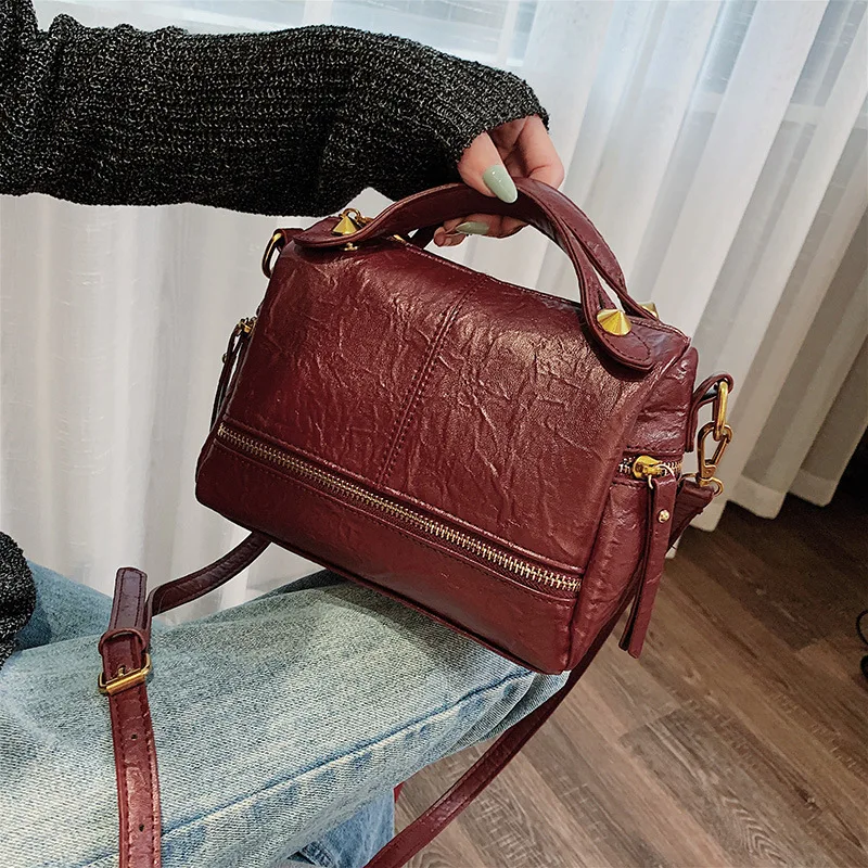Женская сумка-Бостон в стиле ретро новинка 2019 сумка через плечо сумка-тоут