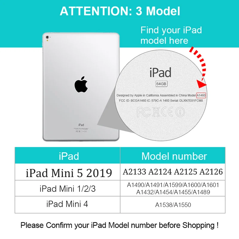 Деловой чехол для IPad Mini 1 2 3 4 5 2019 Беспроводная Bluetooth клавиатура полный защитный