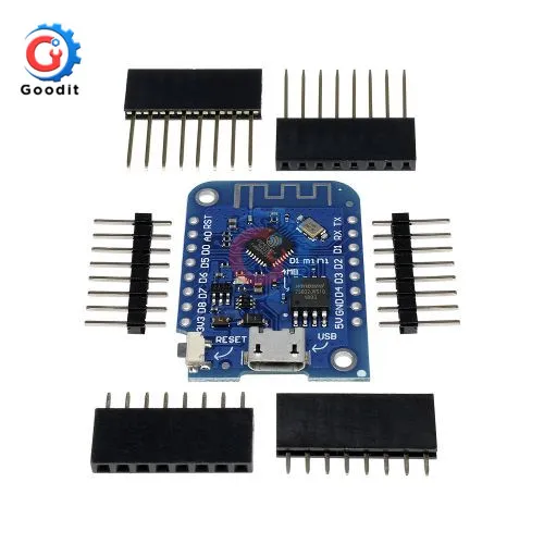 

Новая плата Wemos D1 Mini V3.0.0 для разработки Интернета вещей с Wi-Fi ESP8266 CH340 CH340G для Arduino Nodemcu V2 MicroPython