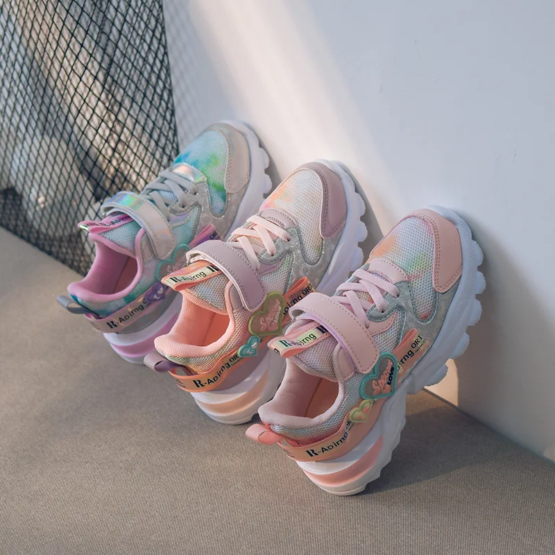 

Children's shoes autumn 2021 new shoes with lights girl's LED shoes running shoes sports boy footwearb toddler fashion shoes