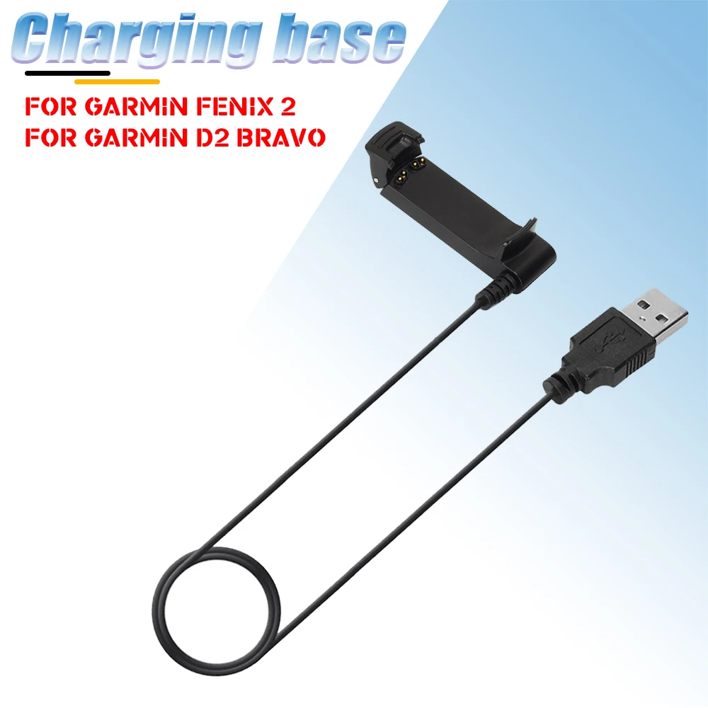 USB Charging Dock Portable Power Adapter Charger Cable For Garmin Fenix 2 Fenix2 D2 Bravo Quatix Tactix Smart Watch Accessories
