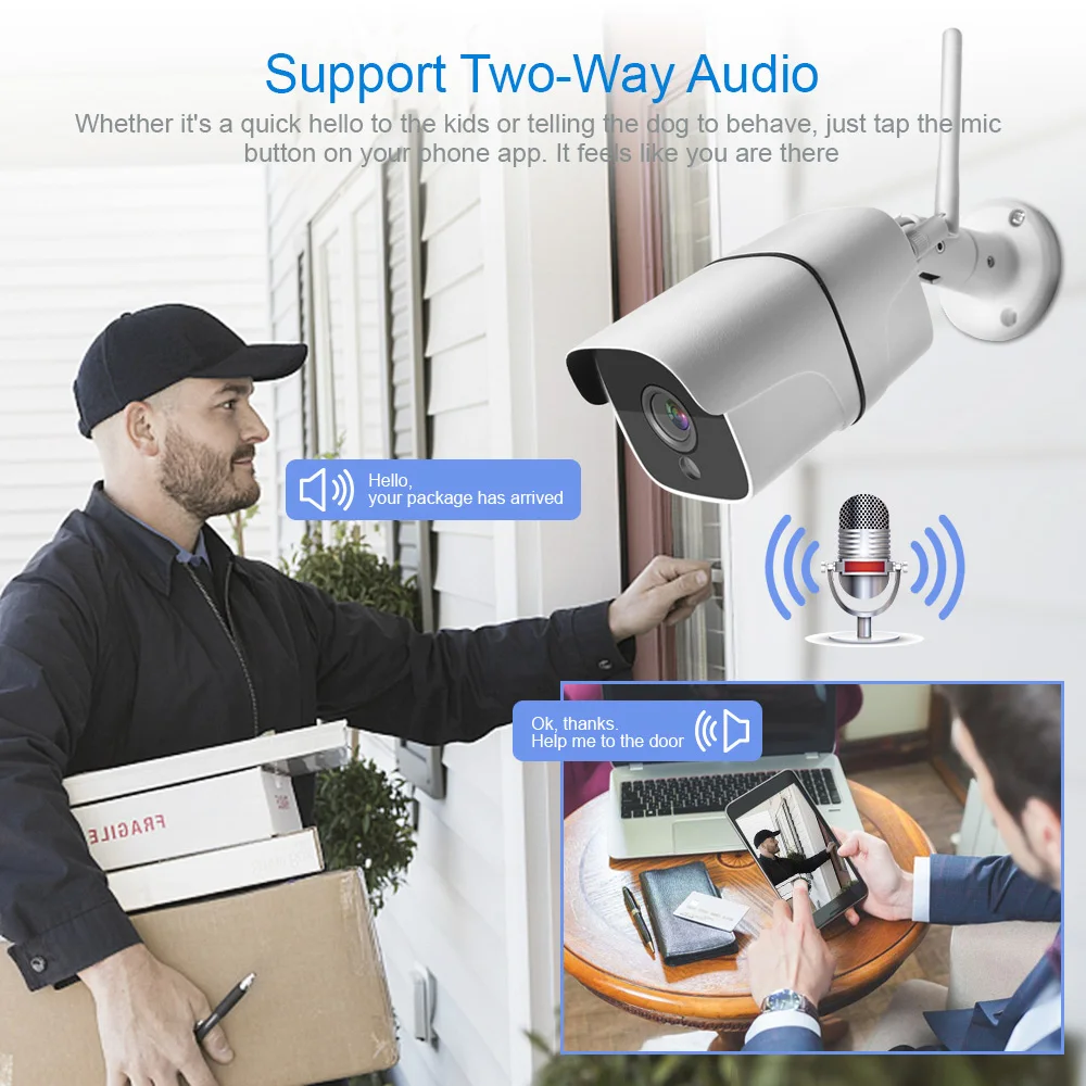 Беспроводная ip камера 1080 P Wi Fi ONVIF домашняя безопасности двухстороннее аудио