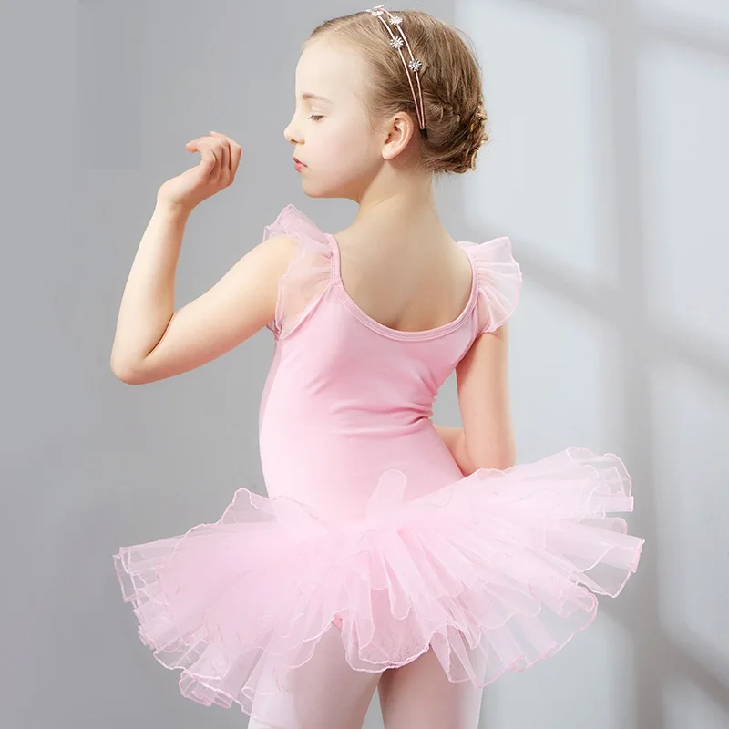 Балетная одежда без рукавов балетное платье для девочек трико малышей