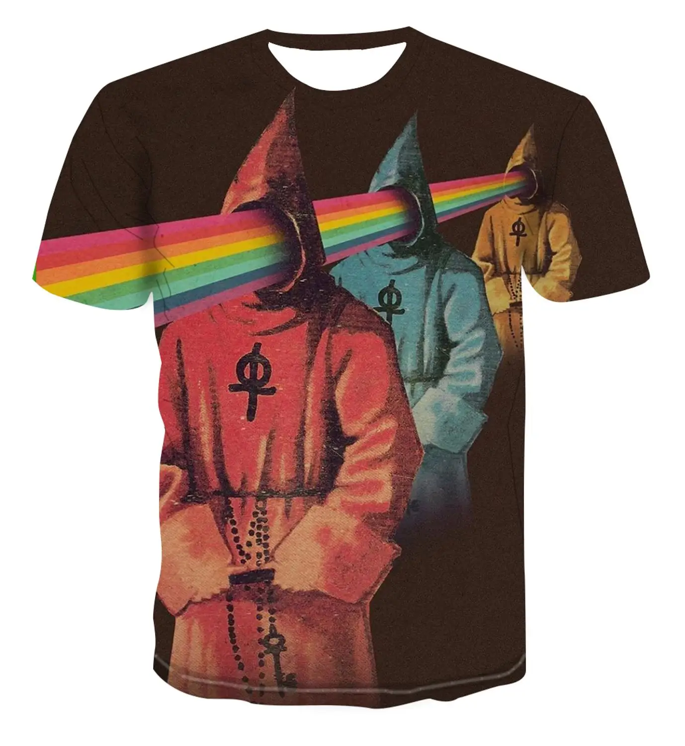 

Новинка лета 2021, Современная многофункциональная футболка, модная повседневная футболка с творческим рисунком из мультфильмов, рубашка 3DT ...