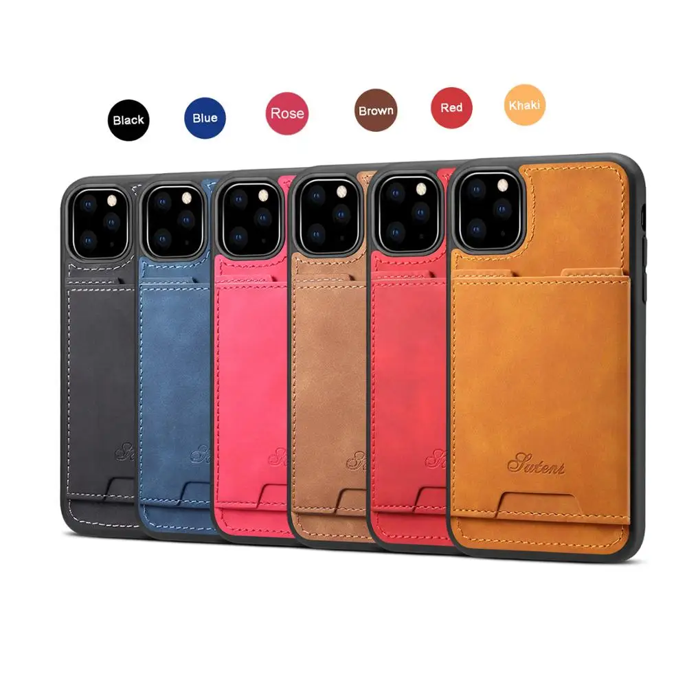 Для iPhone 11 Pro Max бумажник чехол с откидной крышкой отделением для кредитных
