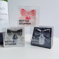 wedding gift wine stopper girl bowknot sealed stopper silicone wine bottle leakproof champagne stopper