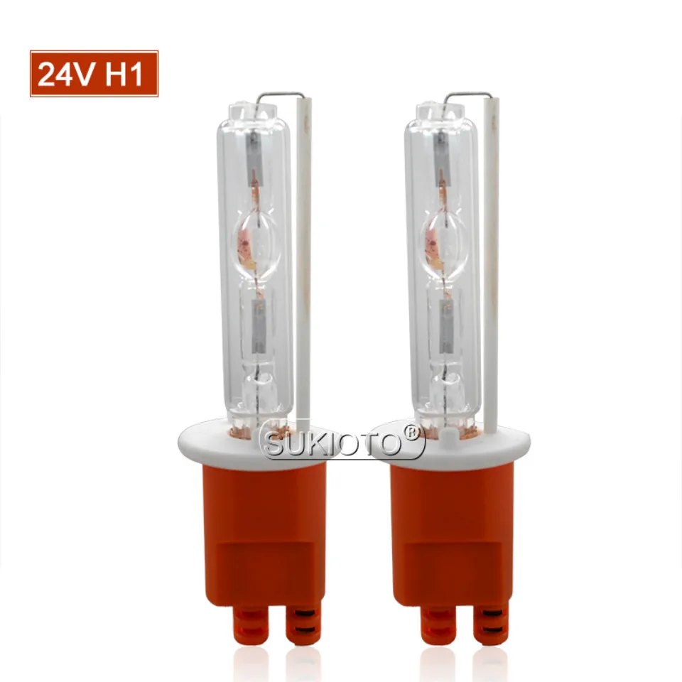 SUKIOTO 2 шт 24V 75W 100W 150W hid ксеноновая лампа H7 5000K H1 H3 4300K 6000K запасных передвижной лампой