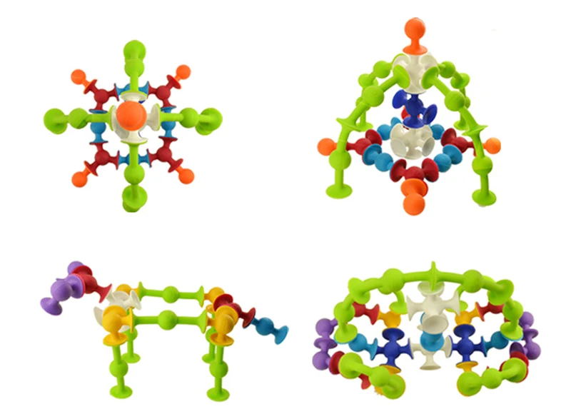 50 штук мягкие строительные блоки для детей &quotсделай сам&quot Pop присоски