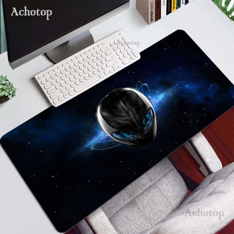 

Anime Mouse Pad Dell Alienware Gaming Setup Accessories Anti-slip Natural Rubber PC Keyboard XXL Desk Pad almohadilla para raton