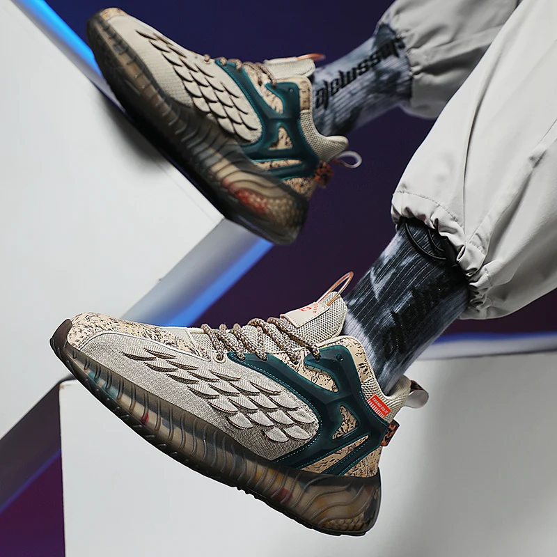 

Men's Sneakers Popcorn Daddy Shoes Lightweight Mesh Breathable Fashion Casual Shoes Outdoor Comfortable Fitness Running Shoes