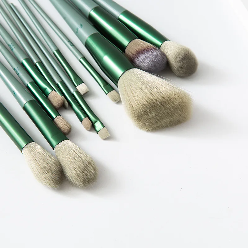 

13Pcs High Quality Synthetic Hair Brushes Set Super Soft Fiber Makeup Brushes Set for Powder Blush Foundation Eyeshadow Makeup