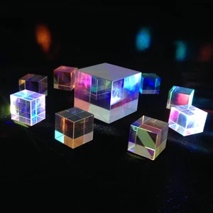 15x15mm Six-Sided Bright Prism Light Combine Cube Prism Stained Glass Beam Splitter Optical Experiment Instrument Teaching Tool 15x15mm Six-Sided Bright Prism Light Combine Cube Prism Stained Glass Beam Splitter Optical Experiment Instrument Teaching Tool