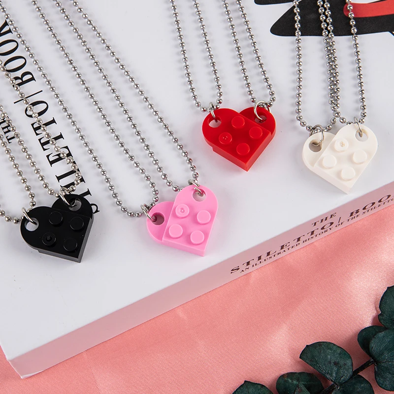 

Ожерелье с кулоном в форме сердца, 2 шт./компл.