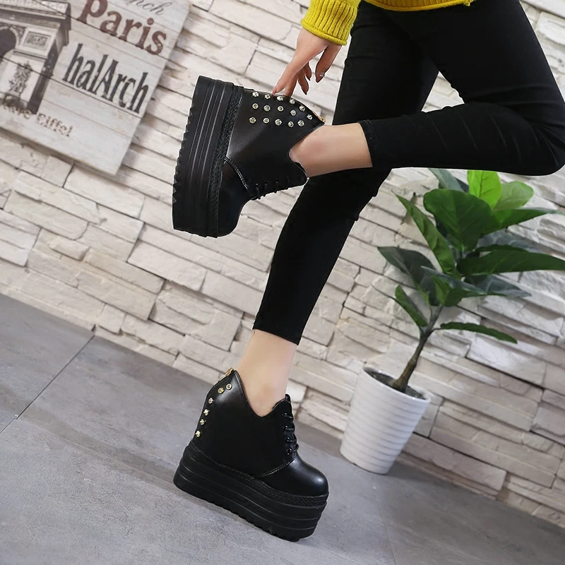 

Slope with women's shoes new Korean version of the waterproof platform shoes thick-soled casual shoes wild student shoes