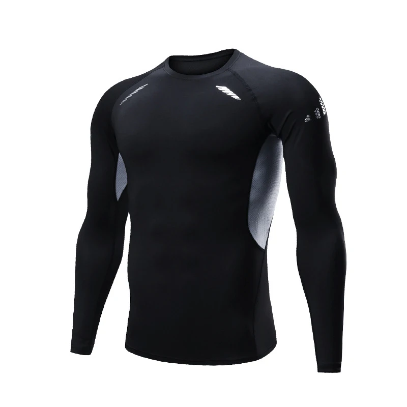 Быстросохнущие дышащие тянущиеся колготки для мужчин футболка спортзала спорта