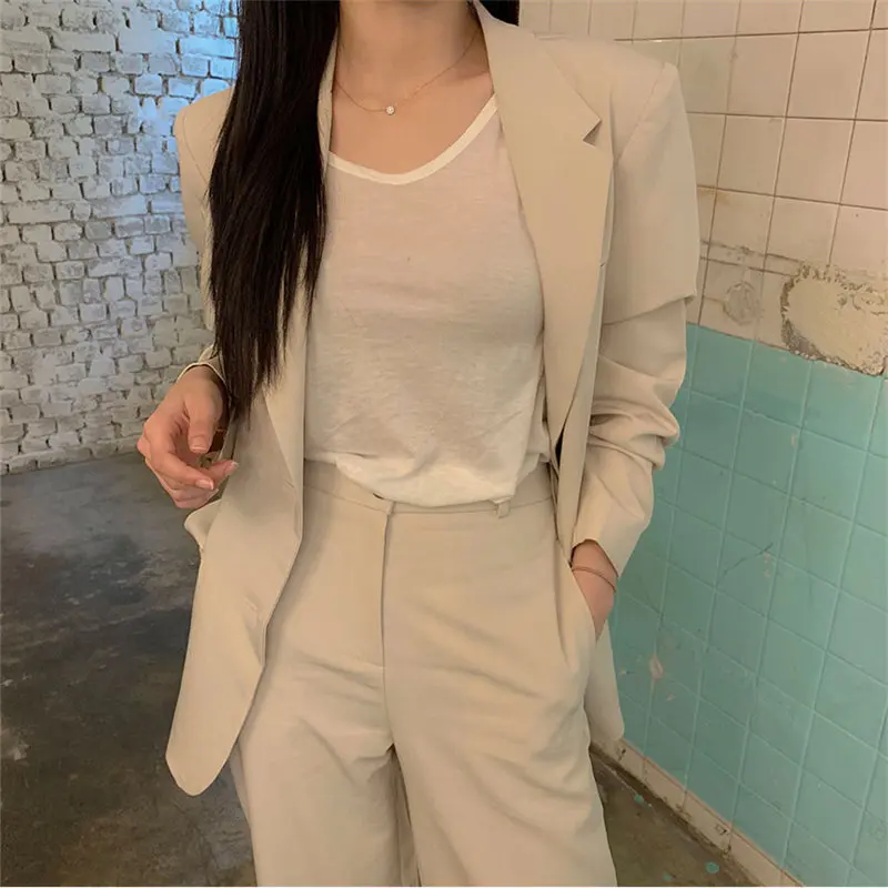 HziriP Офисная женская элегантная вентиляционная однобортная Высокая уличная Свободная куртка Женский Универсальный стройный женский блейзер