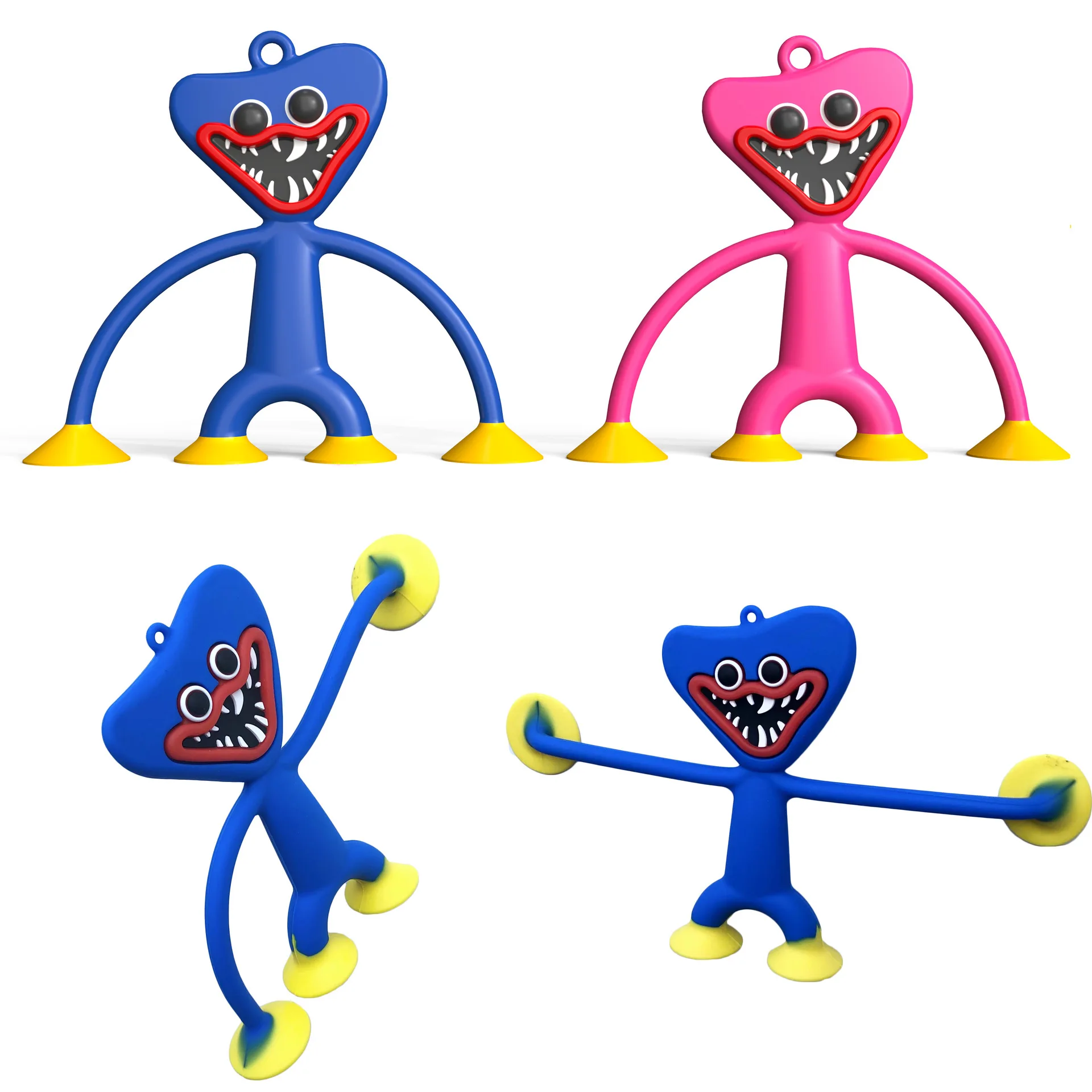 

Creative New Poppy Play-time Bobby Toy Doll Huggy Wuggy Game Characters Peripheral Keychain Silicone Pendant Decompression Toys